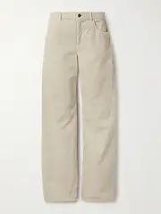 [The Row] The Row - Eglitta Cotton-corduroy Pants - Ecru - 24 24 Ecru
