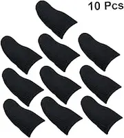 CLISPEED 10 Pcs Sweat Finger Sleeves for Gaming Breathable Touch Screen Covers Elastic Mobile Game Thumb Protectors Lightweight and Comfortable for Improved Performance