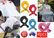 4Pcs Hook Stroller Peg Car Seat Cover Clips Blanket Clip Pram Pegs AU