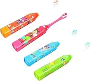 Gatuida Mini Portable Sonic Toothbrush Set (4pcs) Boys and Girls Electric Toothbrush Tooth Cleaner for Toddlers