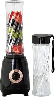 Healthy Choice Blend & Go Portable Blender - 400ml Capacity, Includes 2 Non-BPA Bottles, Stainless Steel Blades, 250W Power, Overheating Protection, Safety Lock