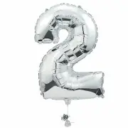 2 Shaped Number 34" Mylar Balloon, Party Decor, 1 Piece