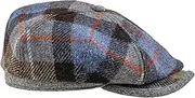 [Sterkowski] Rambler Peaked Cap | Harris Tweed Flat Cap for Men | Warm Comfortable Newspaper Boys Cap