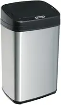 Sensor Bin 50L Silver Stainless Steel Rubbish Bin Motion Automatic