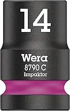 Wera 8790 C 1/2-Inch Drive Impaktor Socket, 14 mm x 38 mm Size