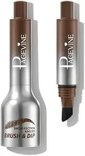 Eyebrow brush,Revive Your Brows with Revorie Brow-Fection Angled Brush & Dip Gel Set – Waterproof, Long-Lasting, Beginner-Friendly Eyebrow Solution (01 Espresso)