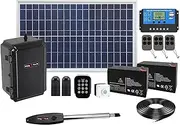 Single Swing Solar Automatic Gate Opener 450KG 3.5M Motor Remote Control