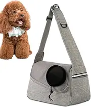 Pet Sling Carrier, Dog Carrier Bag, Puppy Carrier Bag, Adjustable Dog Carrier, 36x21x19 cm, Travel Pet Sling Bag with Storage Pocket, Portable Pet Carrying Bag for Small to Medium Pets