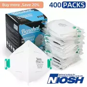 400PCS N95 Masks NIOSH Approved Particulate Respirator Mask Individually Wrapped