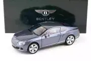 Minichamps Bentley Continental Gt Coupe Blue Grey Metallic Dealer 1:18*New!