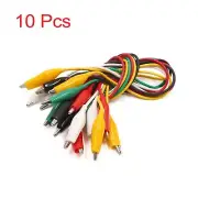 10Pcs Double-ended Alligator Clip Cable Electrical Jumper Testing Wire for Car