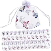 LIFKOME 50pcs Small Organza present Bags with Drawstring Sachet Pouches for Jewelry Candy and Party Favors for Weddings and Birthdays