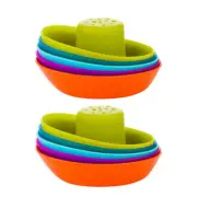 2PK Boon Fleet Stacking Boat Ship Play Toy for Baby Toddlers Kids Bath Time