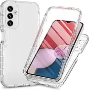 [XINNI] Case for Samsung Galaxy A14 5G, 360 Degree Shockproof Protective Case with Integrated Screen Protector, Robust Bumper Outdoor Full Body Case, Crystal