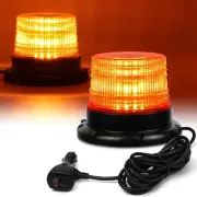 LED Strobe Light, 12V-24V Amber 40 LED Warning Safety Flashing Beacon Lights wit