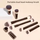 Pro Double Headed Makeup Brush Foundation Concealer Bronzer Blusher Retracta _we