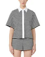 Max Mara Wilson White and Black Top