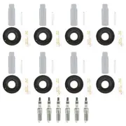 NGK 8 Iridium IX Spark Plugs 8 Coil Boots Kit for Ford F-150 Mustang 5.0L V8 (for: Ford)