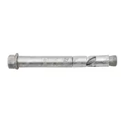 4 X Ramset 16 x 140mm Galvanised DynaBolt Plus Hex Nut Masonry Anchor