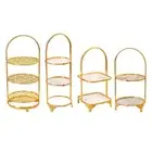 Display Stand Decorationationation Display Plate Luxury for Celebration Pie