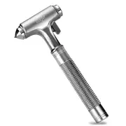 All Metal Safety Hammer with Window Breaker and Seatbelt Cutter, Aluminum All...