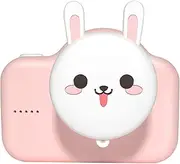 A1 Camera 20Mp Selfie Digital Video Camera for with 2 Inch IPS Screen Dual Cameras 32G TF Card Cartoon Sticker for Girl s Pink 32G TF Card