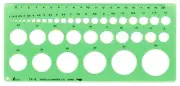 Shinwa Sokutei Template Circle Ruler Medium 66002