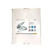 HIPCE Portable Briefcase (120 CDs) Hard-sided Plastic w Handle Silver (Unused)