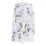[Zimmermann] Zimmermann Floral-print Linen Mini Dress I NUMERIC PURPLE