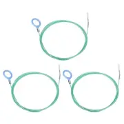 3pcs Flexible Drain Clog Remover Tool 0.08" Dia. 118" Sink Snake for Kitchen
