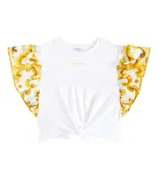 [Dolce & Gabbana Kids] Dolce & Gabbana Kids Printed cotton T-shirt Y 12 white