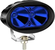 Biqing Blue LED Forklift Safety Lights,Oval 20W Warehouse Safe Warning Light 12V-80V 3.8Inch LED Forklift Safety Light 1PC