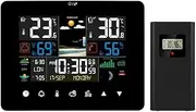 Weather Station, Wireless Outdoor Indoor Sensor, Digital LCD Screen Weather Forecast Monitor, Temperature Humidity Alarm Clock Barometric Weather Stations for Home Office