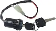 Ignition Key Switches Moped Ignition Key Switch 2 Wire 28mm Hole ATV Dirt Bike Accessory Electric Motorcycle Go-Kart On/Off Tool Durable Ignition Barrel Key Switch(1 Piece)