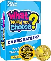 QUOKKA Board Game for 8-12 Year Olds - Original Edition - Family Card Game for Kids Ages 5-8 - What Would You Choose | Do Kids Rather? | Pick Your Answer | Get to Know You - Fun Game Night