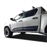 Side Door Body Moulding Cladding Trim Fit Toyota Hilux Revo 15-19 Matte Black