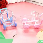 6Pcs Mini Baby Stroller Crib Candy Boxes Baby Birthday Party Decor Candy Box CR