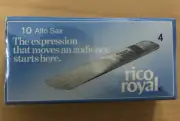 Rico Royal Alto Sax Reeds Vintage - 10 Pack - 4.0 strength NEW/UNOPENED PACKAGE