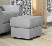 Gliding Ottoman - Premium Ottoman Footrest for Nursery or Living Room, Features Premium, Stain-Resistant Performance Fabric in a Sleek, Smooth Glide Design. (Gray)