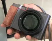 Ebony Wood Wooden Handgrip For Panasonic ZS220 ZS110 ZS 220 110 Camera Holder