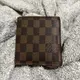 [二手] Louis Vuitton Damier 棋盤格 錢包 短夾 棕色