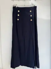 Zimmermann Zimmerman Navy A Line Split Skirt Size 2
