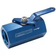 Aeroflow Shut Off Valve -10Orb Blue Female -10Orb Ports - AF1001-10
