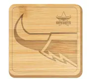 North QLD Queensland Cowboys NRL Bamboo Serving Cheeseboard or Chopping Board