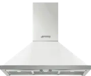 Smeg 90cm Portifino Rangehood with LED Lights White
