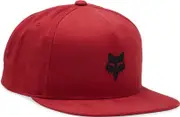 FOX Head Snapback Cap, red for Men One Size