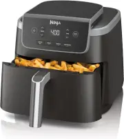 "5QT Air Fryer Pro 4-In-1 | Air Fry, Roast, Reheat, Dehydrate | Air Crisp Techno