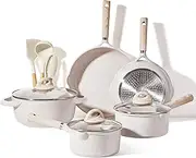 [CAROTE] Pots and Pans Set Nonstick,Induction Kitchen Cookware Sets, 11Pcs Non Stick Cooking Set/Frying Pans & Saucepans (PFOS, PFOA Free)