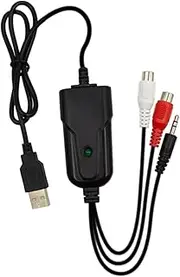 BaotyJie VCR TV to DVD Converter Cassette Tapes to MP3 Converter High Performance Card Grabber USB 2.0 Video Capture Card Device