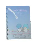 1976 Sanrio Twin Stars Star Wishing Spiral Notebook Unused